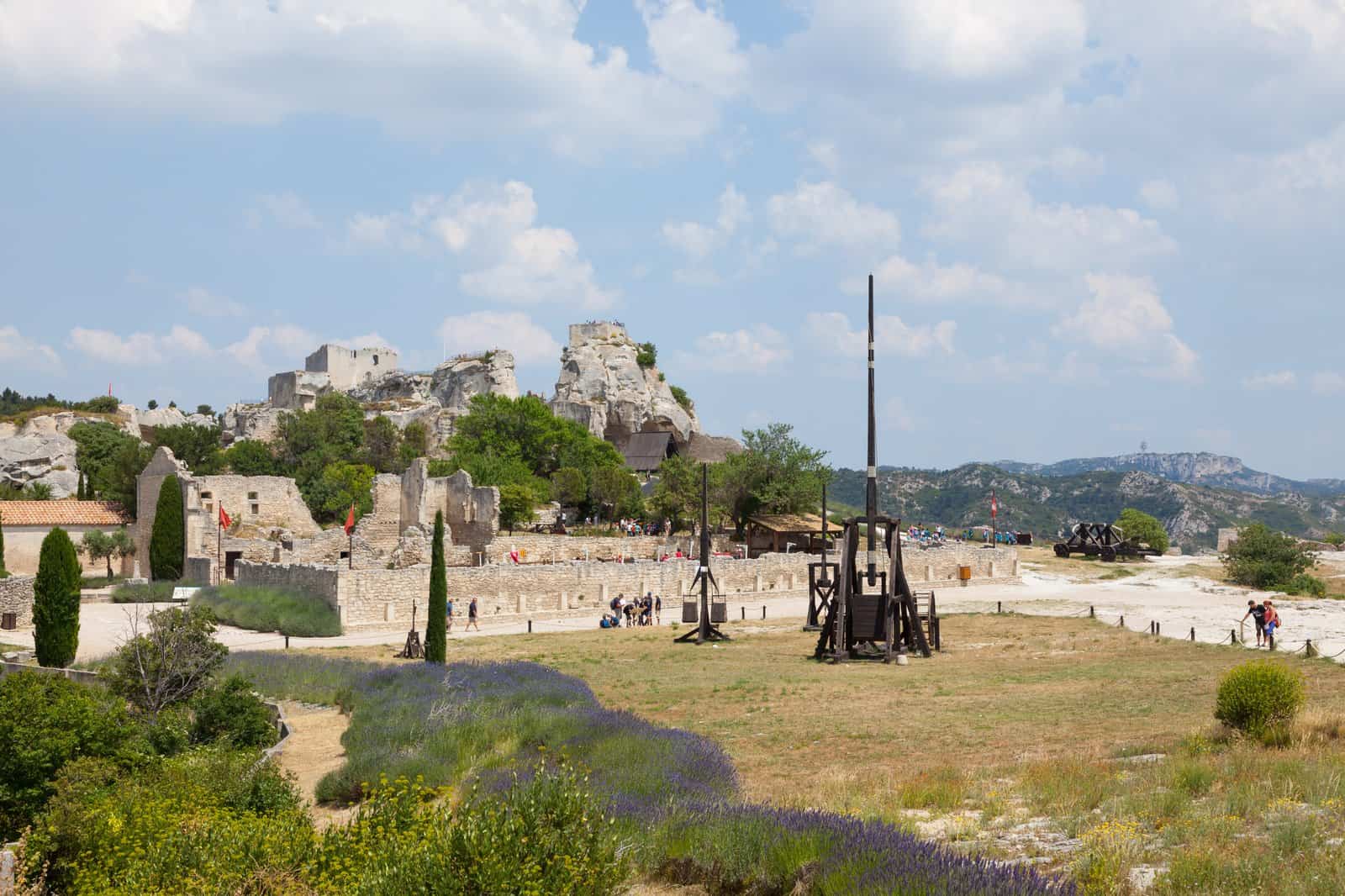 Les Baux Kalesi ve mancınık