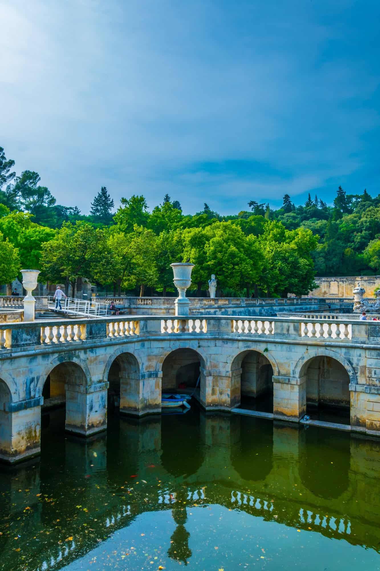 Nîmes’te Jardins de la Fontaine