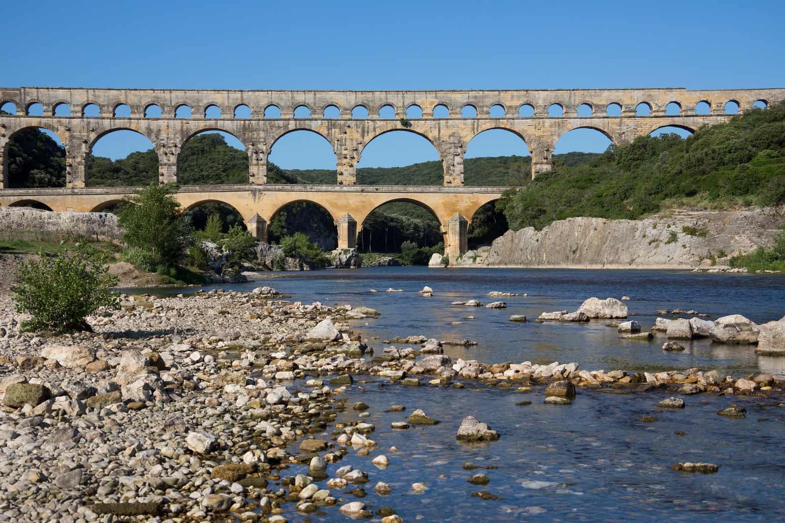 Pont du Gard Roma su kemeri